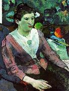 Paul Gauguin Portrait of a Woman with a Still Life by Cezanne oil painting on canvas